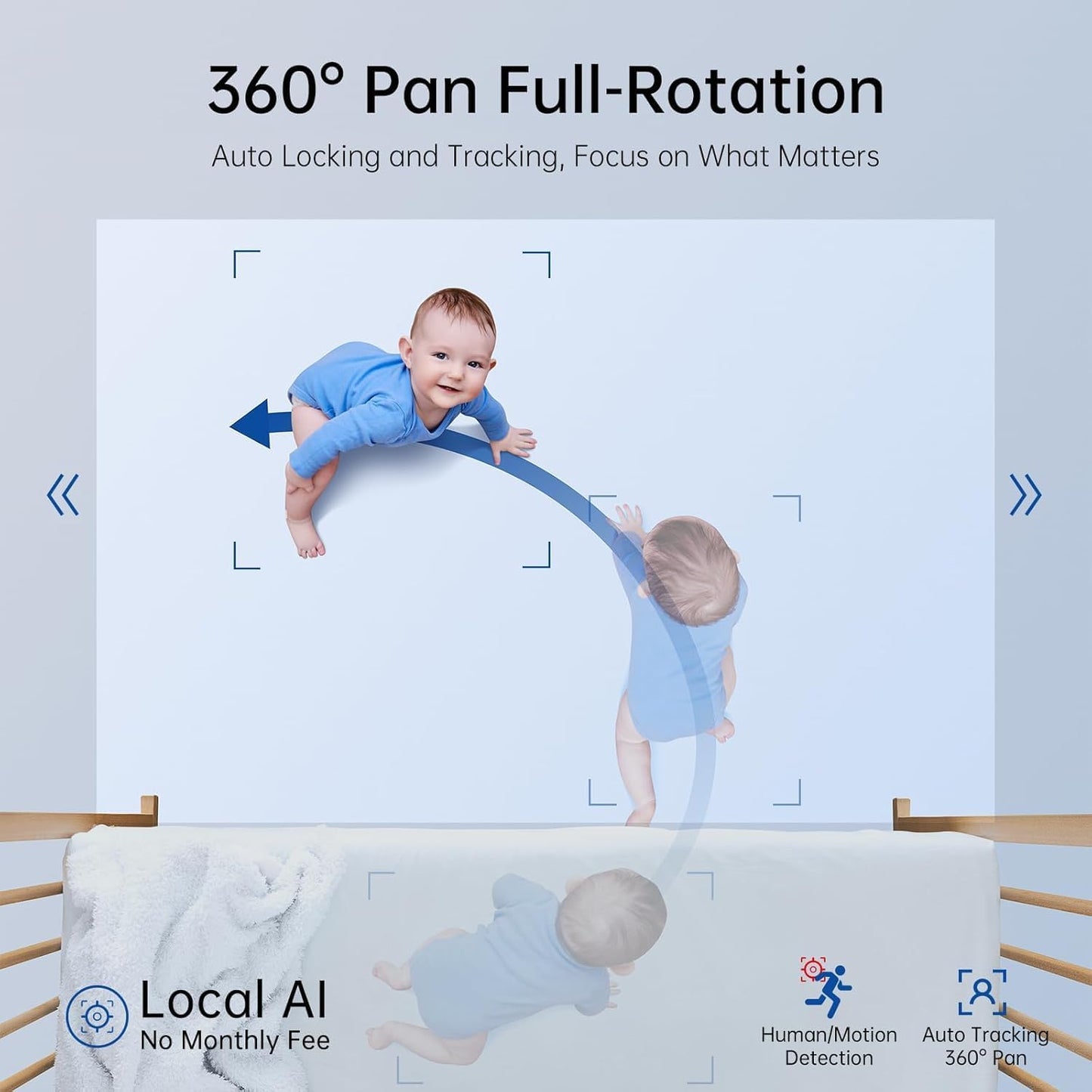 <Dual-Band WiFi> Y3 Baby & Pet Indoor Security Camera, 2K HD Symynelec Camera