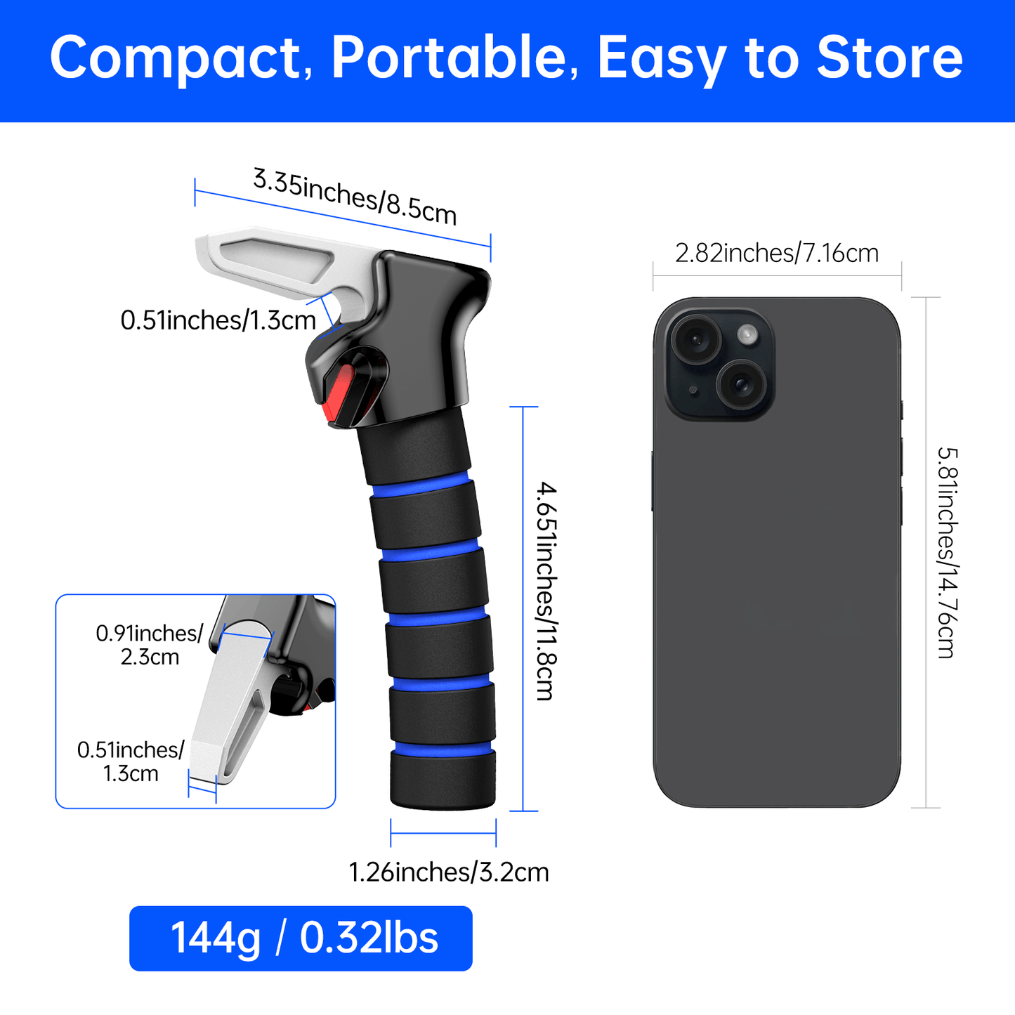 SYMYNELEC Car Door Handle for Elderly: Non-Slip Grip and Sturdy Assist Support - Fits Most Vehicles for Easy Getting in and Out of Car - Helpful for Seniors Handicapped Pregnant Women Children 2Packs