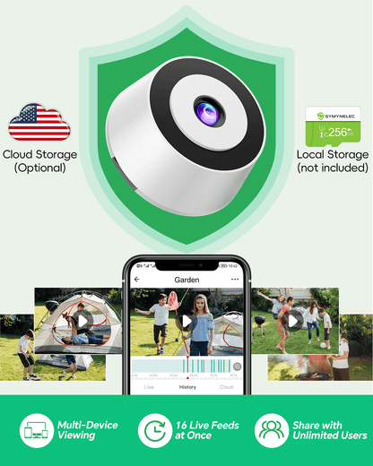 Gosulub Window Cameras for Home Security: Indoor Camera for Outdoor Monitoring with 2K Full Color Night Vision Motion Human Vehicle Detection Easy Installation