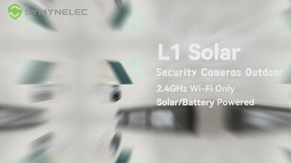 SYMYNELEC 2K Solar Security Cameras Wireless Outdoor 2-Pack - No Subscription, Home Security System with Color Night Vision, Person Detection, Waterproof, Compatible with Alexa, 2.4GHz WiFi